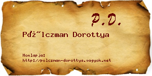 Pölczman Dorottya névjegykártya