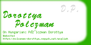 dorottya polczman business card